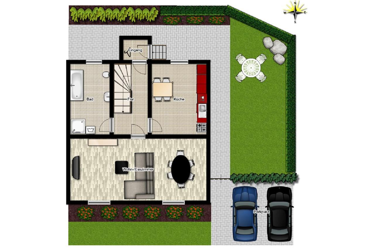 Ferienhaus Halbritter Pouch Esterno foto